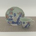 有田焼　色鍋島コーヒー碗皿　石楠花　カップ＆ソーサー