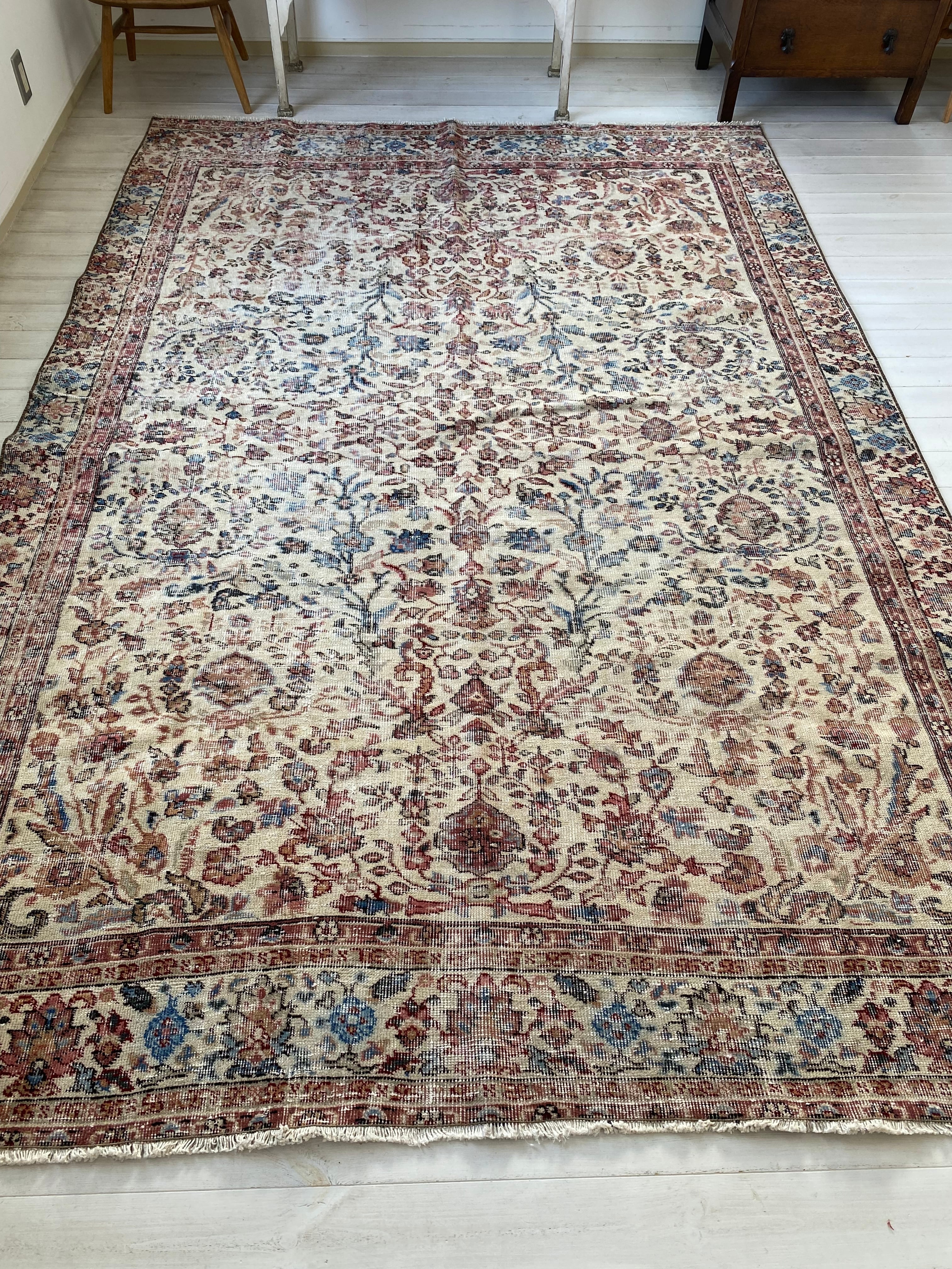 vintage rug,095カーペット - ラグ