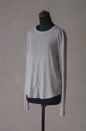 Sheer Rib Knit T-shirt