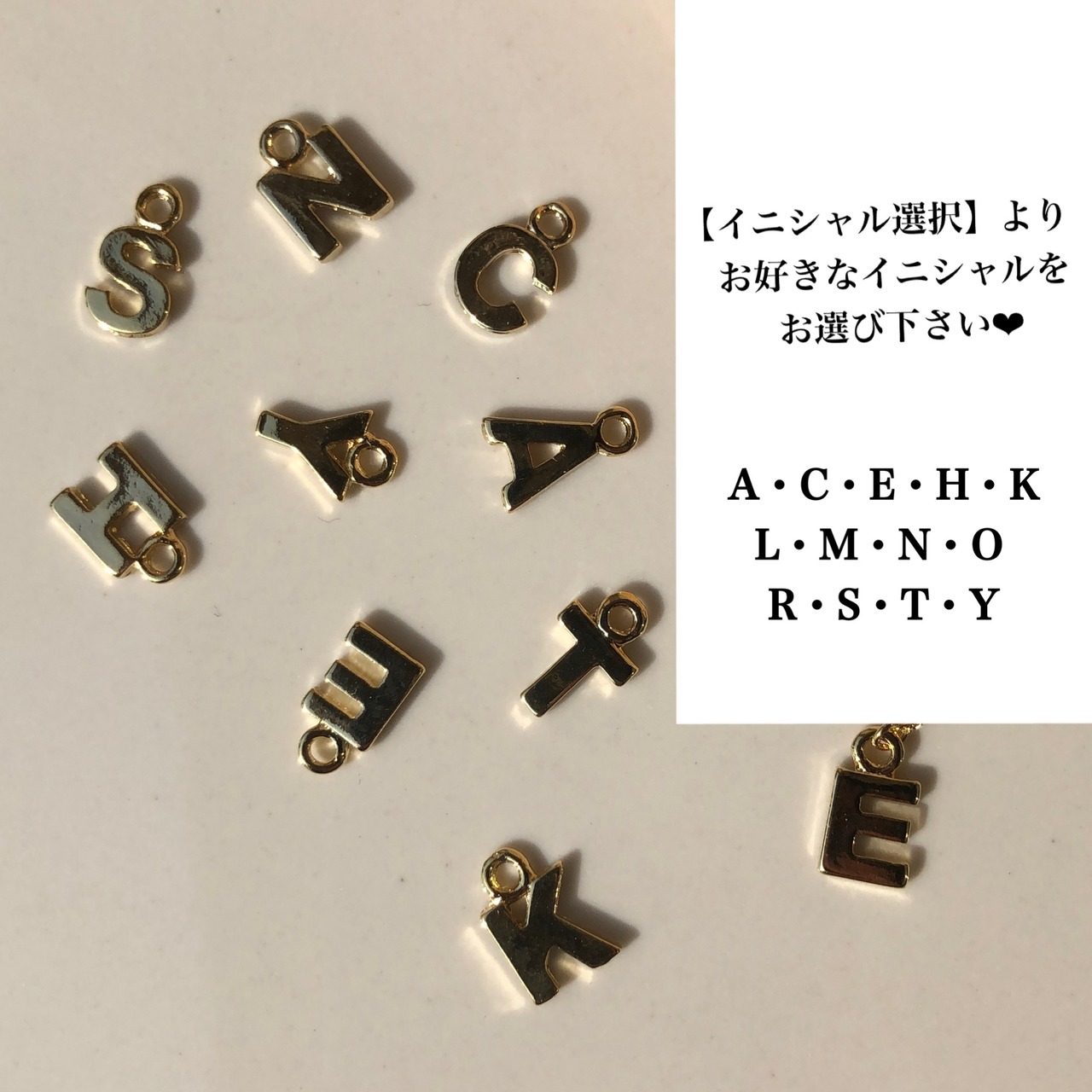 バロックパール × イニシャル ネックレス［GKN043］