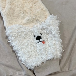 【心をほどく。】「そのくま、かわいいね」で繋がる袖まるごと くま Nanukボア刺繍 ゆるだぼ スウェット【親しみやすさMAX】