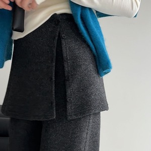 layered flare pants　J00257