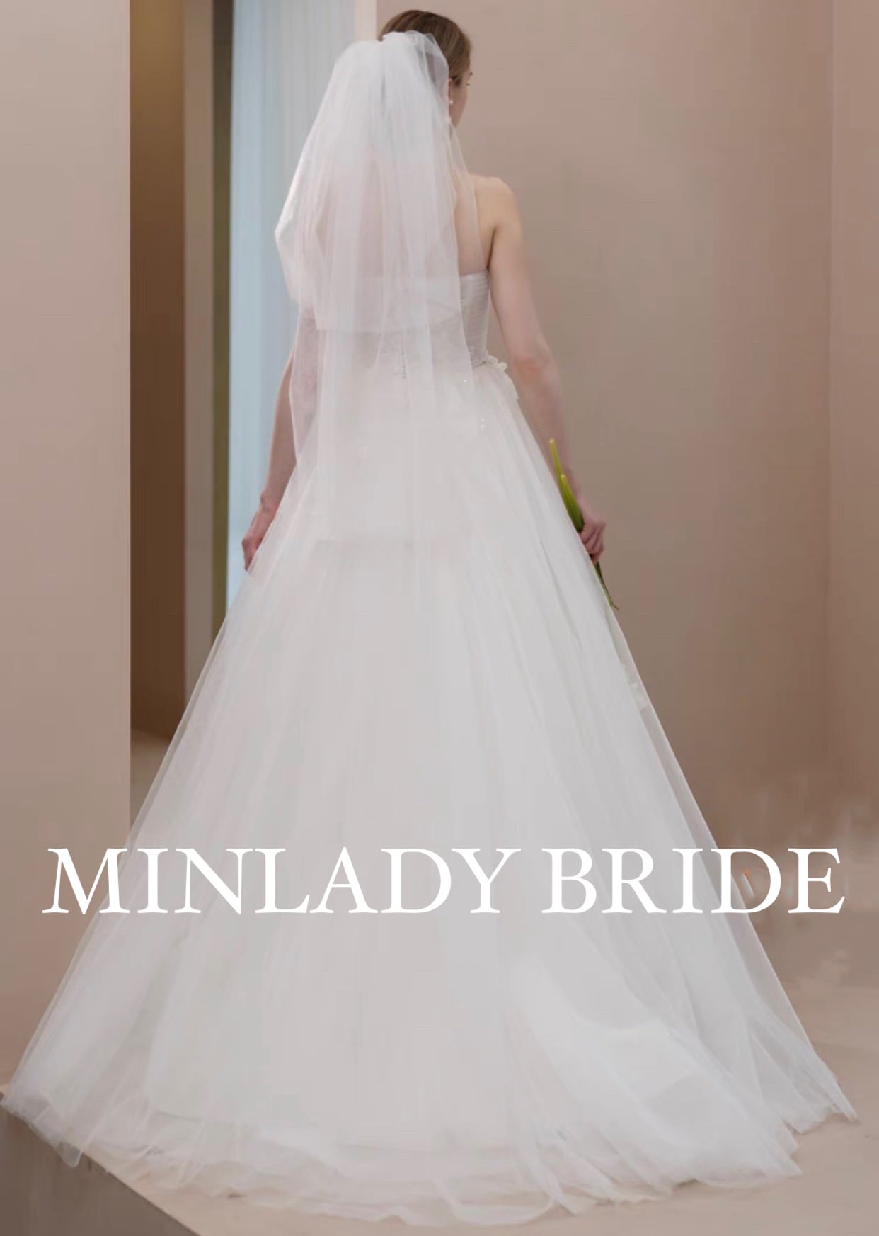 2way ビスチェ オフショル ウェディングドレス | MINLADY BRIDE