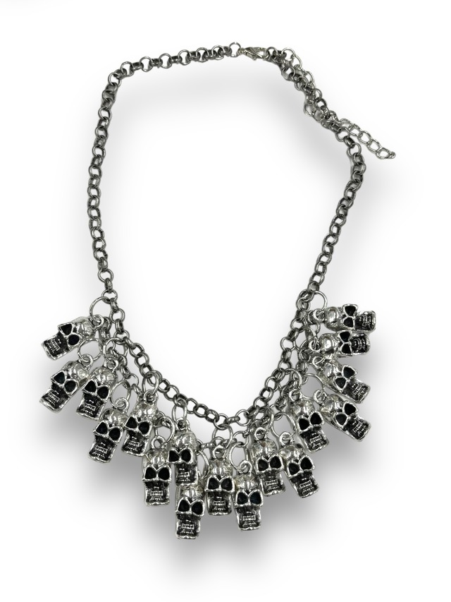【PLANET STUDIO】numerous skull neckless