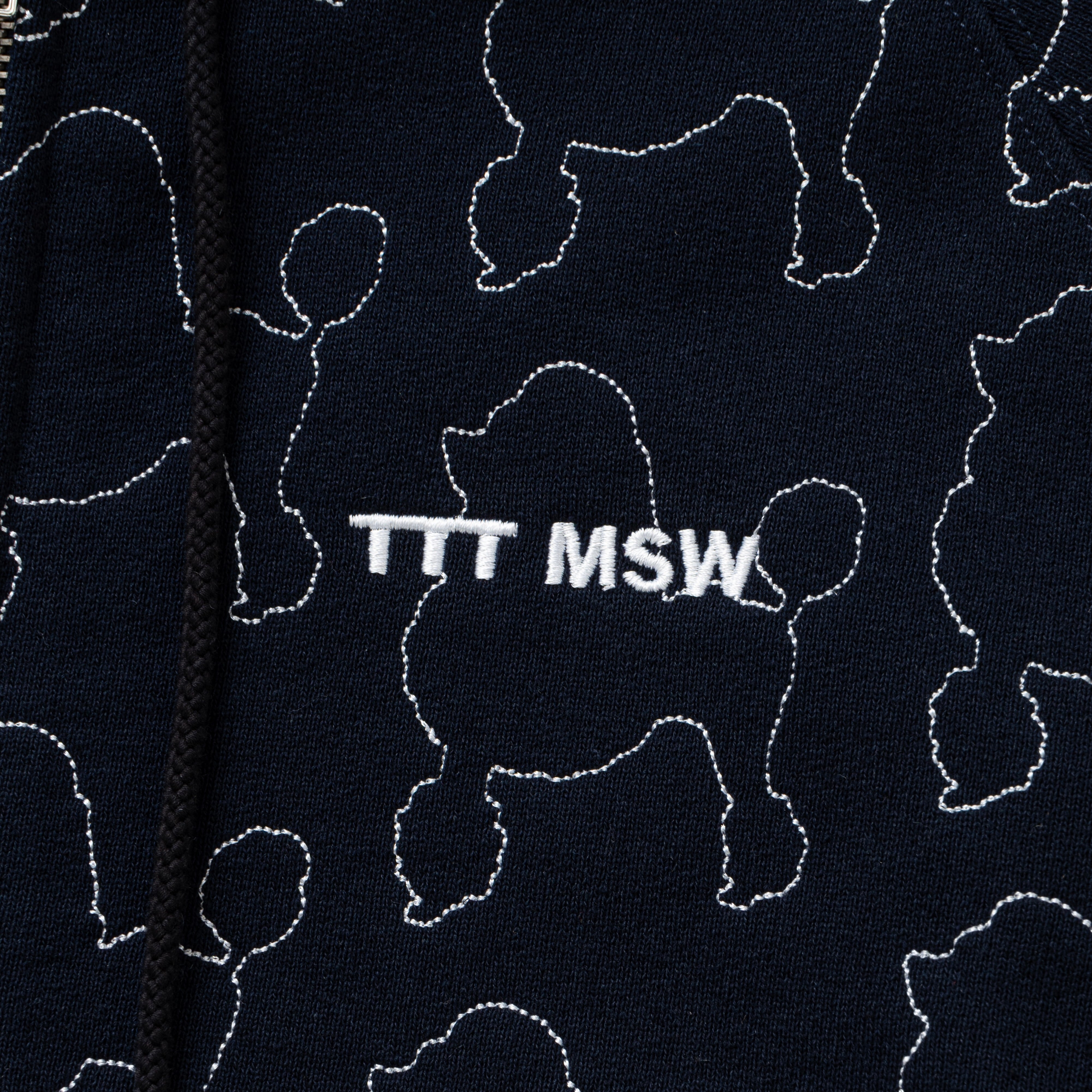 TTT MSW Dot zip up hoodie（NAVY） M ドットロゴ TTTMSW Dot Zip Up Hoodie 