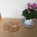 ディプレッションガラス 　ジャネットグラス　ピンク　キャンディ皿