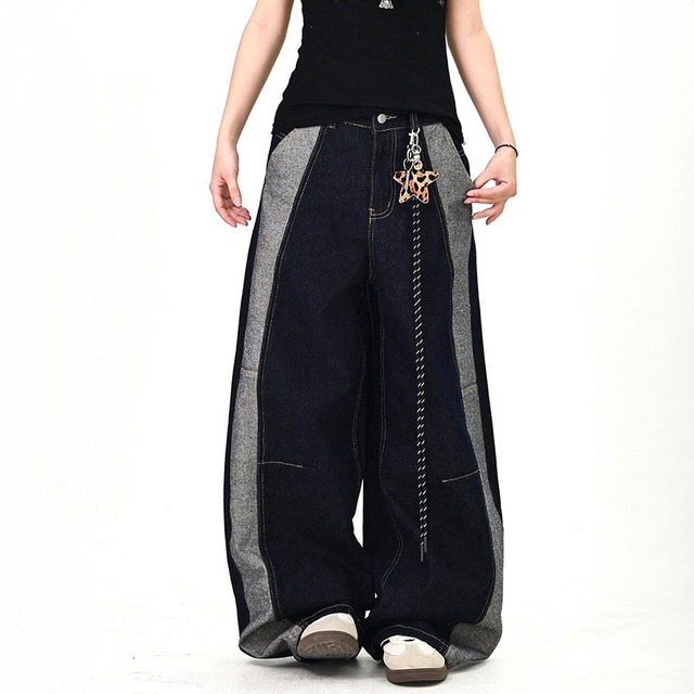 パネルステッチアクセントパンツ   R01476