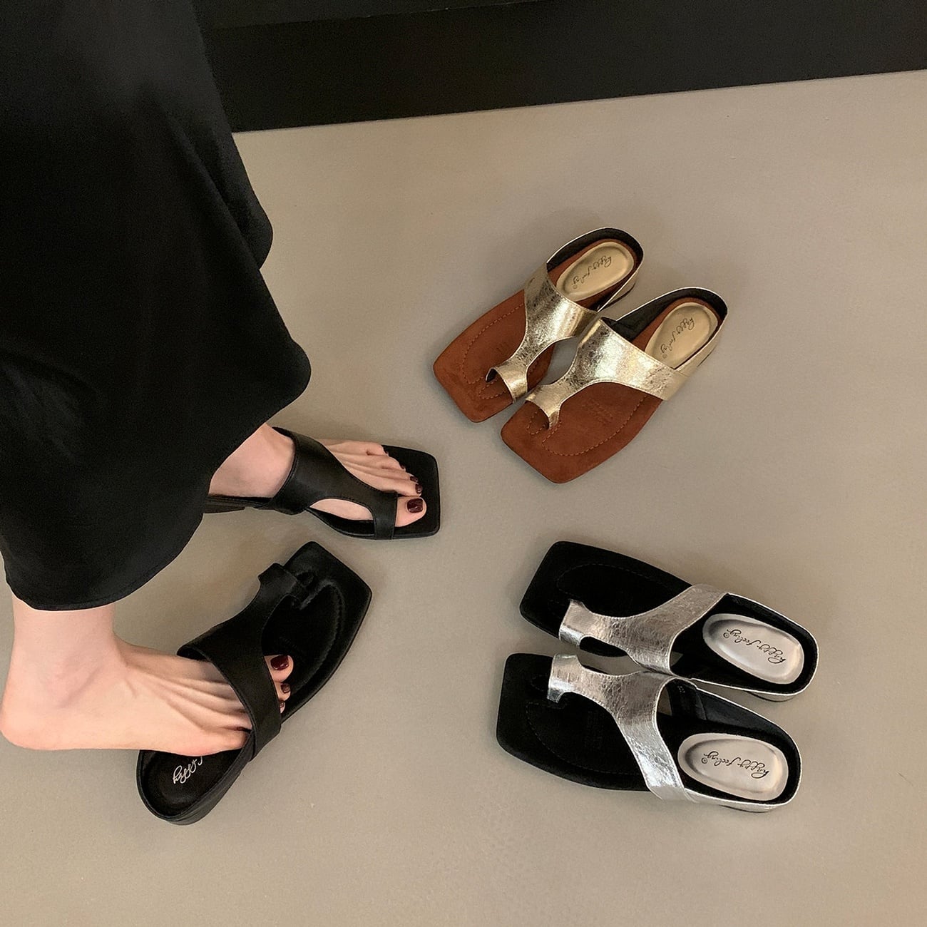flat sandal k-0164