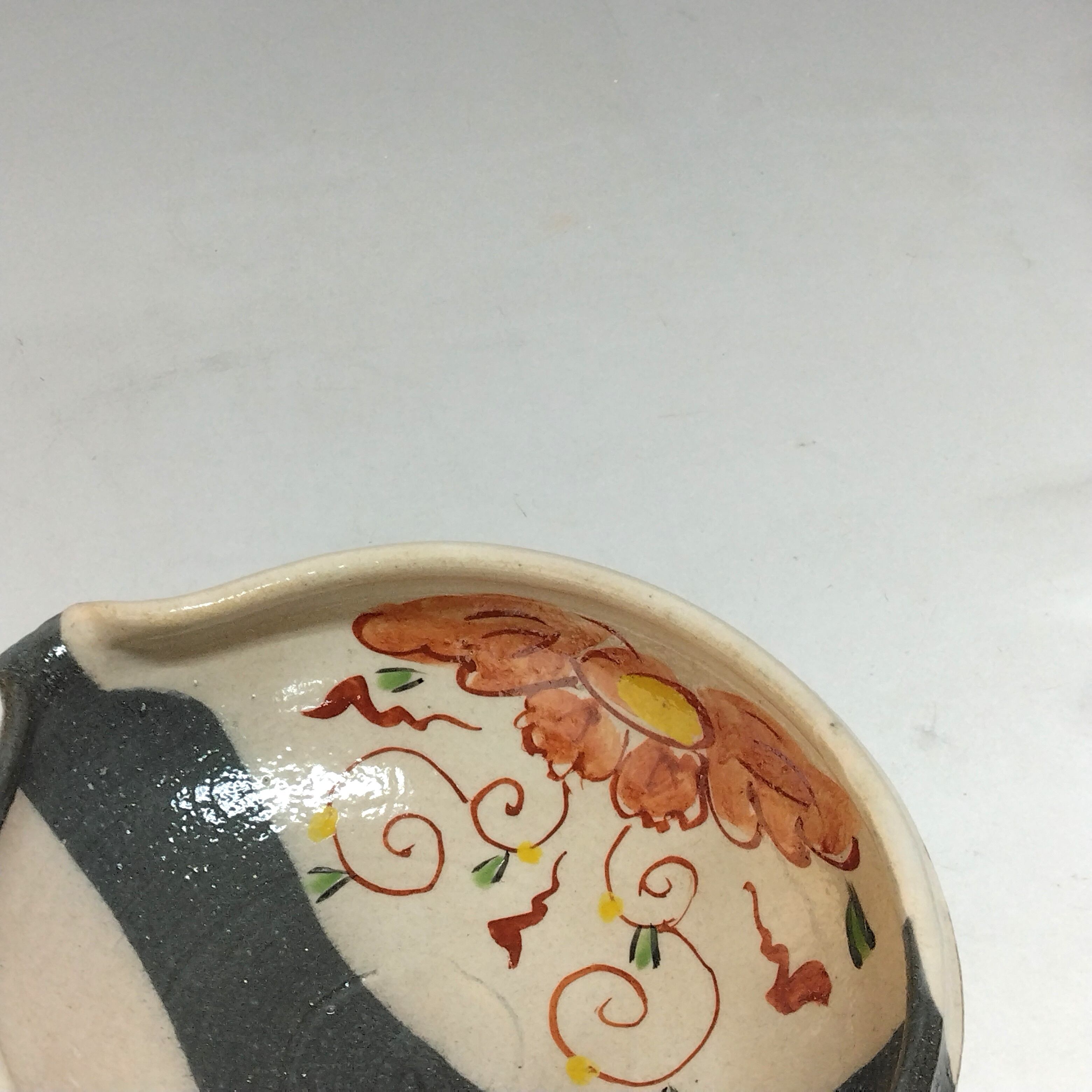 モダン抹茶 茶道具 有田焼 呉須赤絵写 片口茶碗, 茶杓, 木賊染付小碗 6