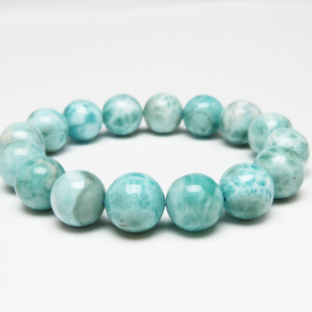ラリマー ブレスレット 13mm 一点物 111-56526
