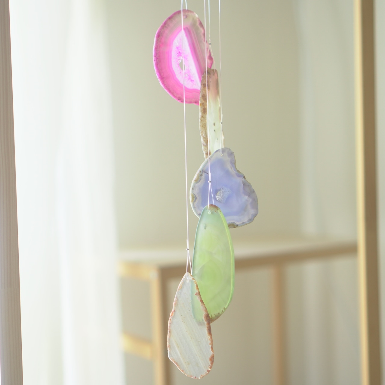 Spring Garden 10 - アゲートヒーリングチャイム / Agate Sun Catcher Wind Chime 917