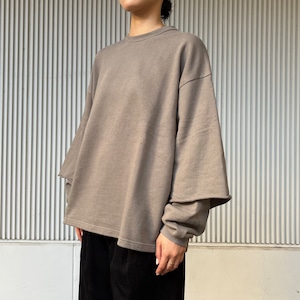 【VICTIM】 LAYERED SWEAT (2色展開)