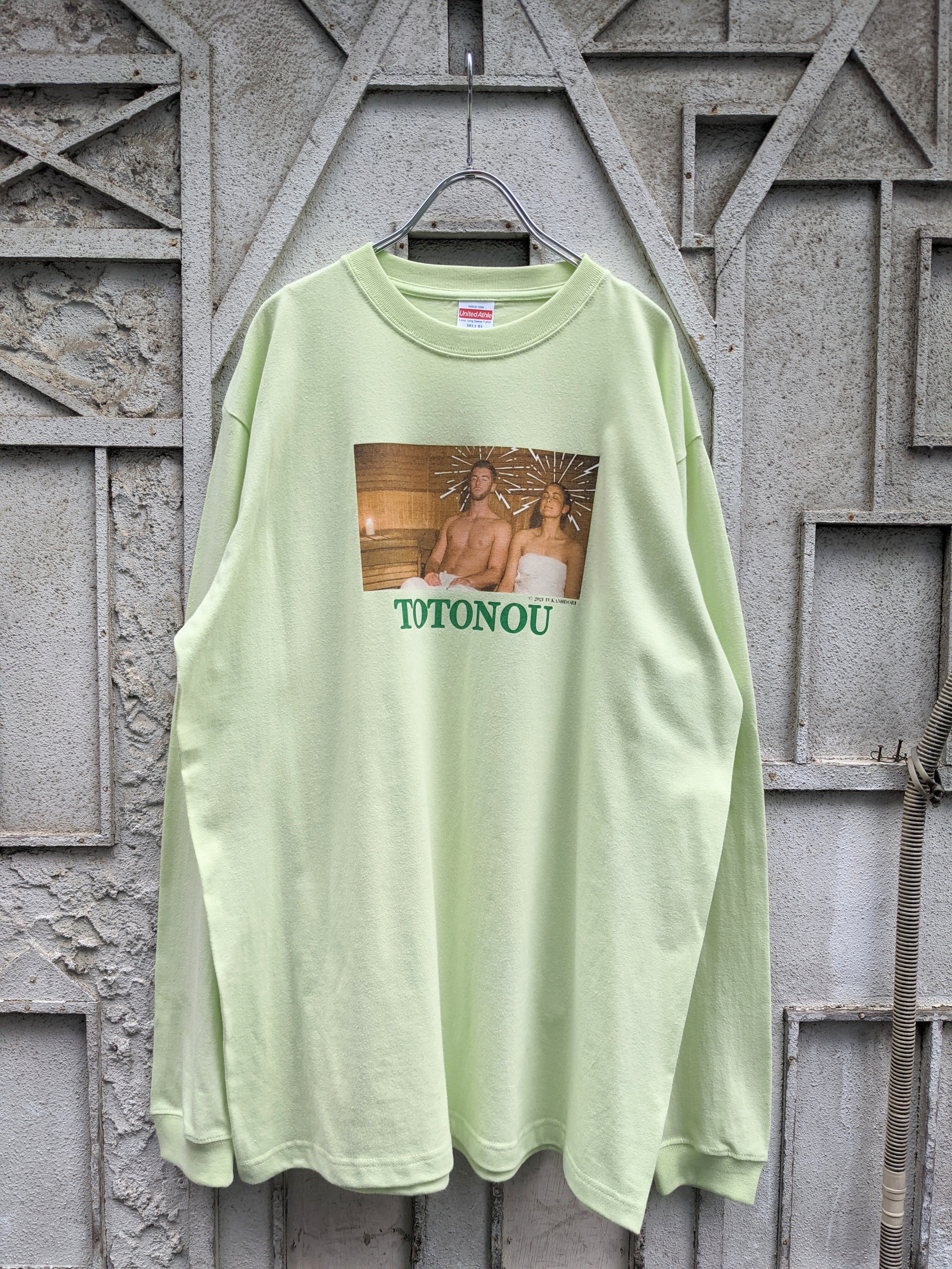"深緑" original TOTONOU L/S YELLOW GREEN