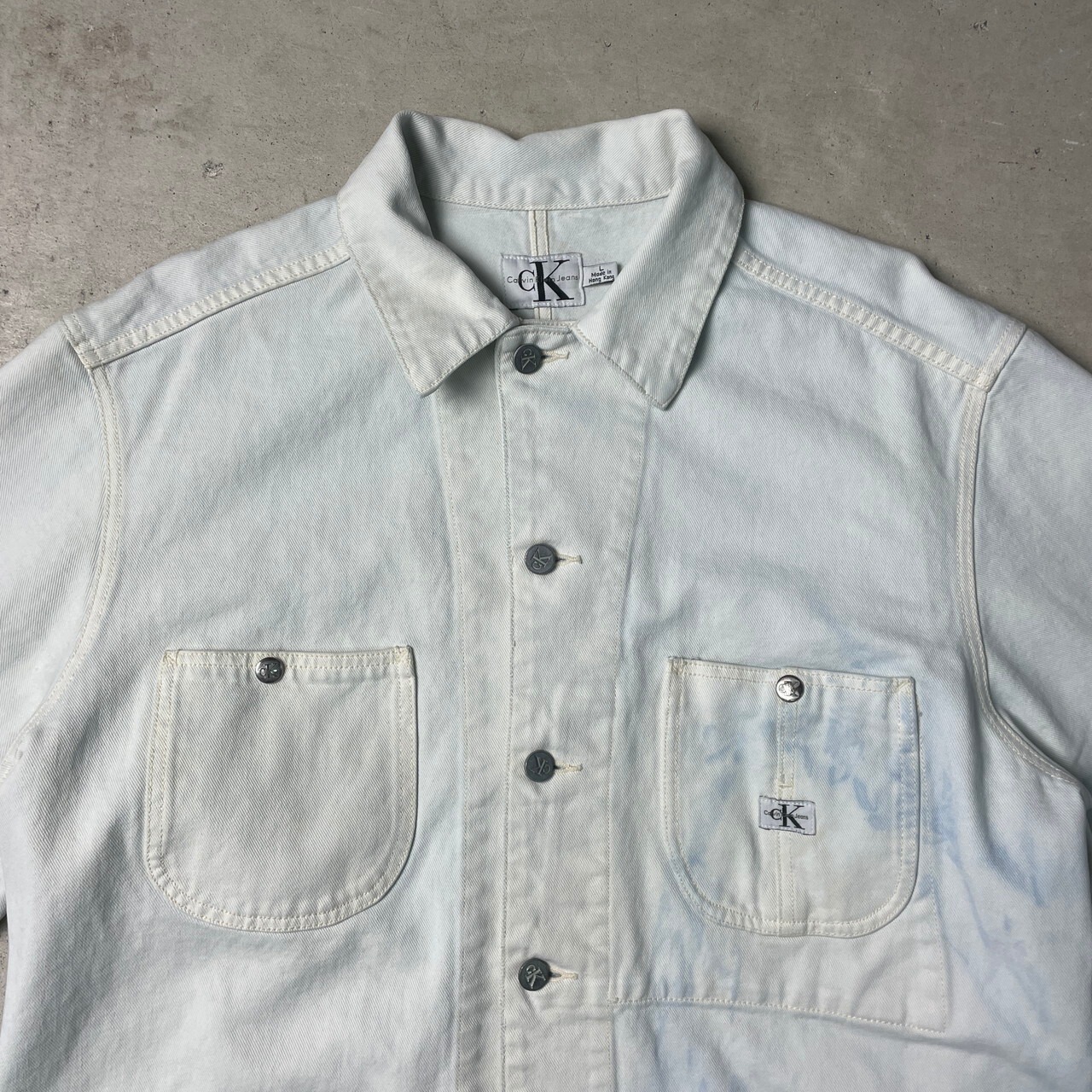 90年代 Calvin Klein JEANS CK カルバンクライン カバーオール デニム 