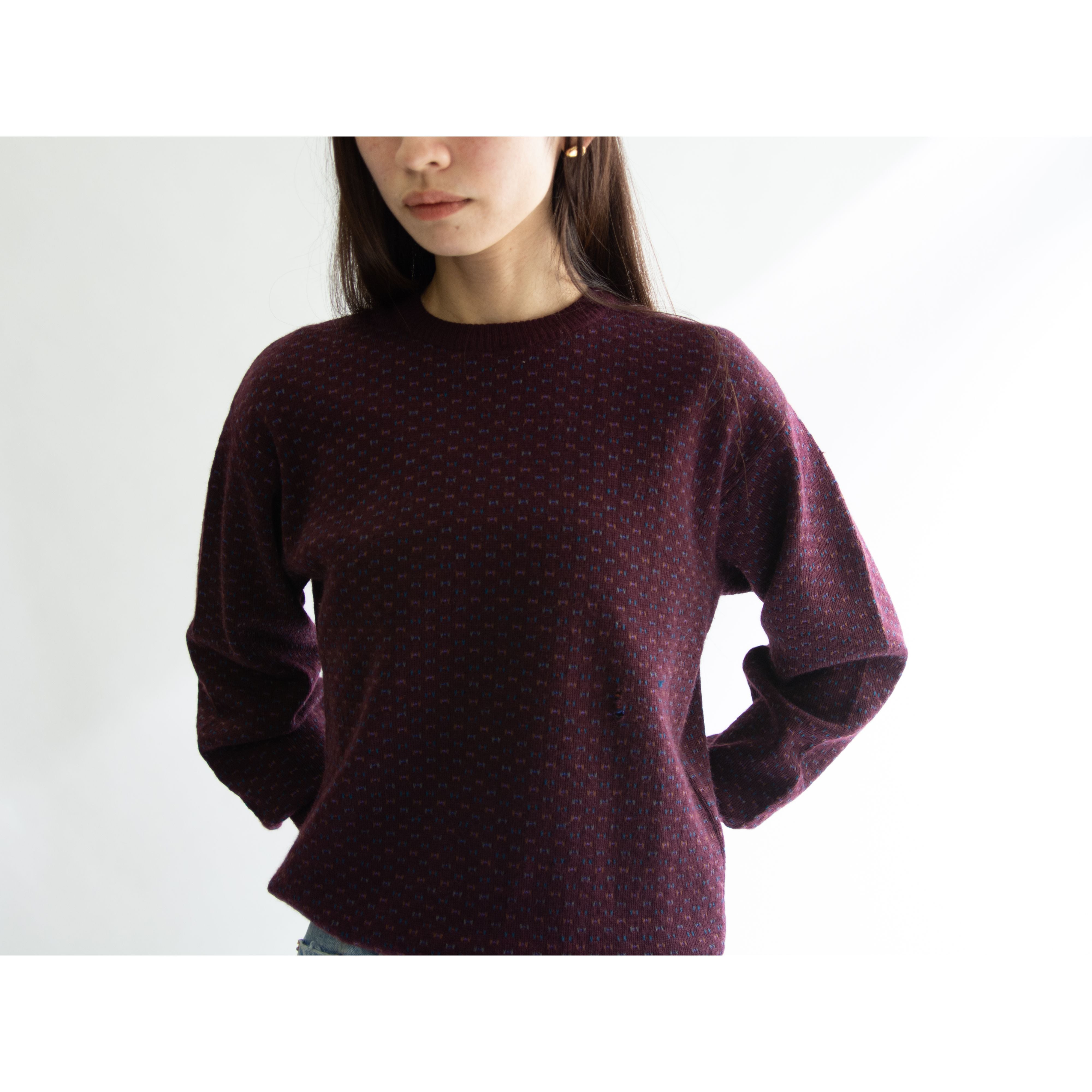 tricots st. raphael】Made in Uruguay 100% virgin wool crew neck