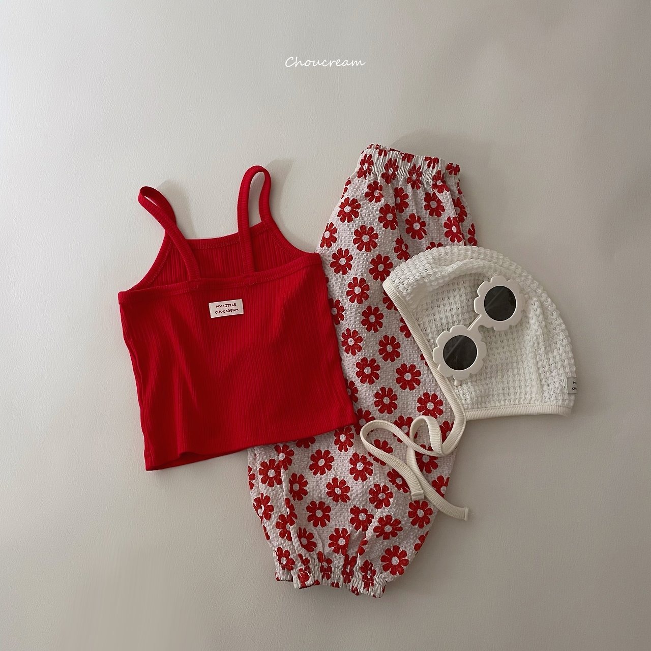 [choucream] V-ribbed Sleeveless Tee / [슈크림] 브이골지나시티