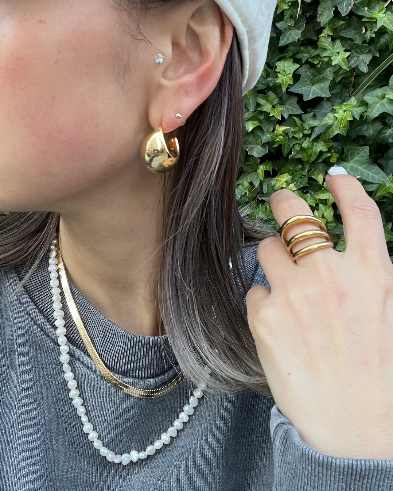 【Erin&Emma】triple ring <gold>
