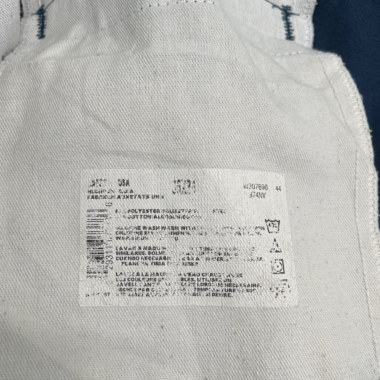 90s USA製 Dickies 874 ワークパンツ 青 ブルー ヴィンテージ 古着 90