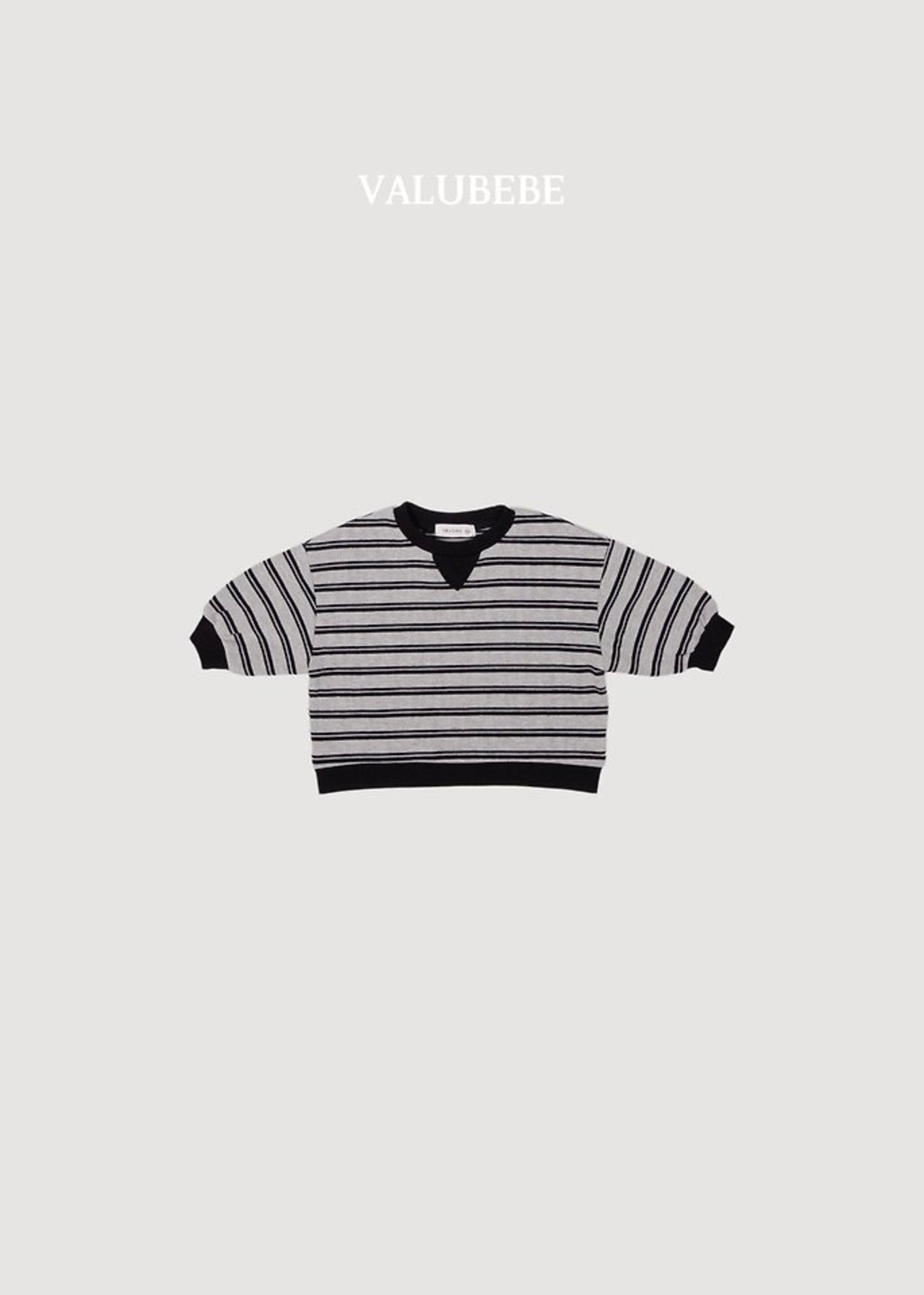 韓国子供服 / 26Autumn / 〖取寄〗valubebe / オール ストライプ MTM / ベビー服 / キッズ服 *6M~S*