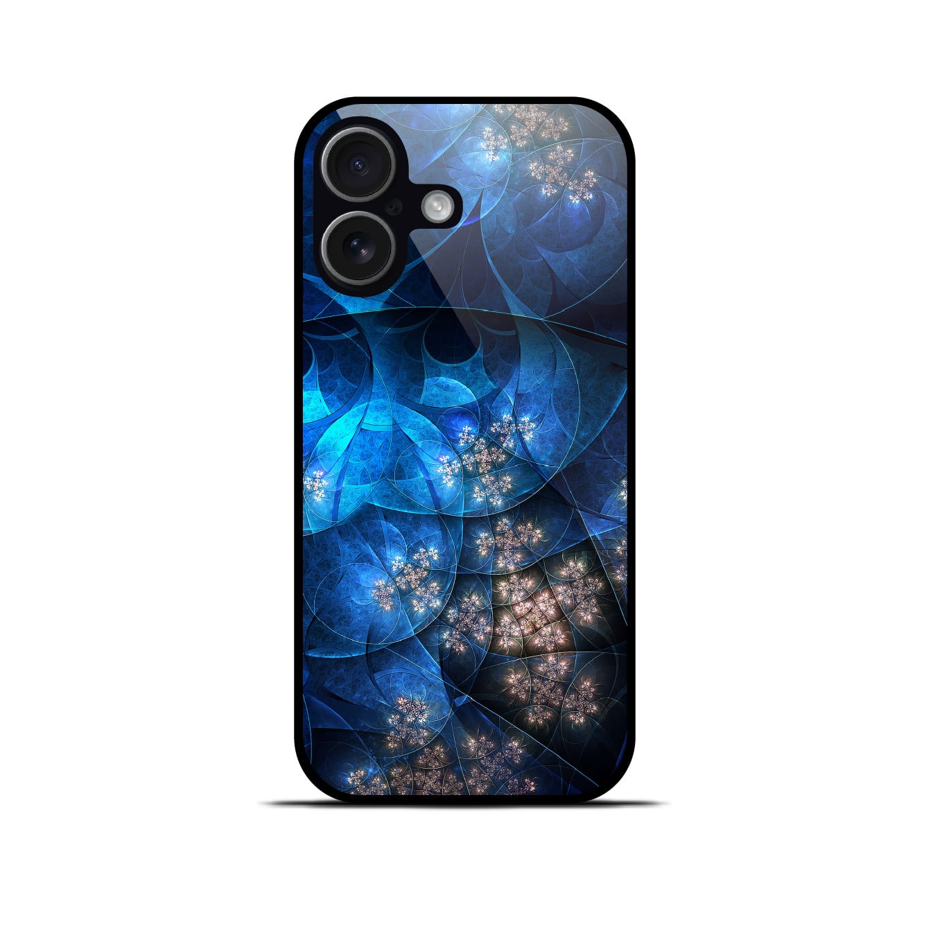 深・丙夜 - 和風 角丸型 強化ガラスiPhoneケース【Re:design