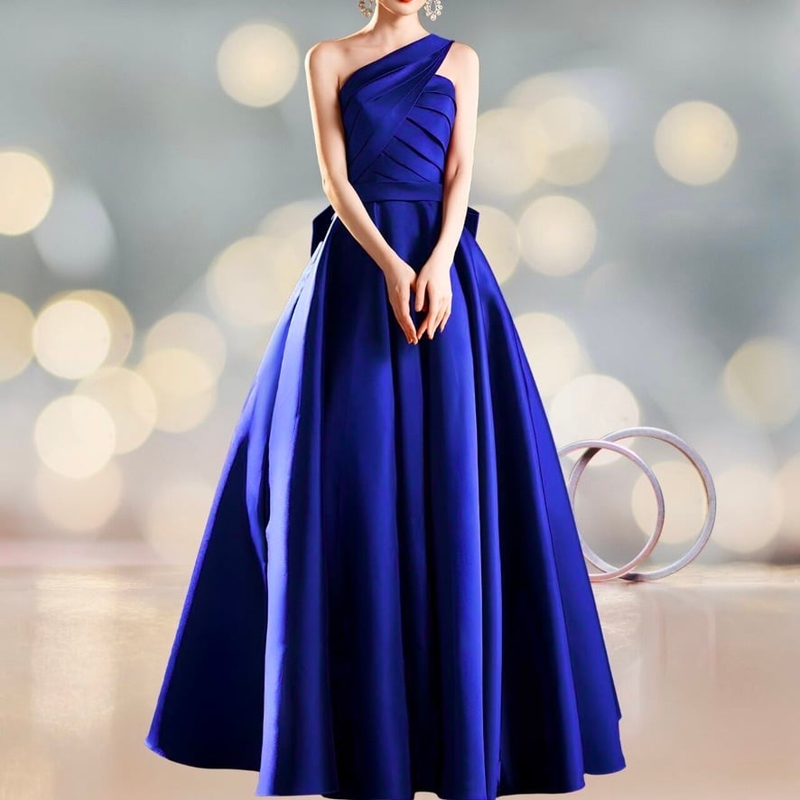 ワンショルダー プリーツリボンR 1547