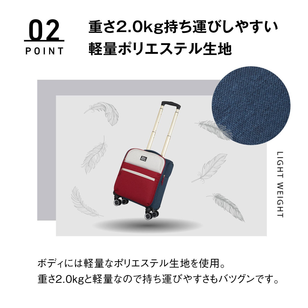 moz [20％OFFクーポン対象] モズ スーツケース 機内持ち込み SSサイズ