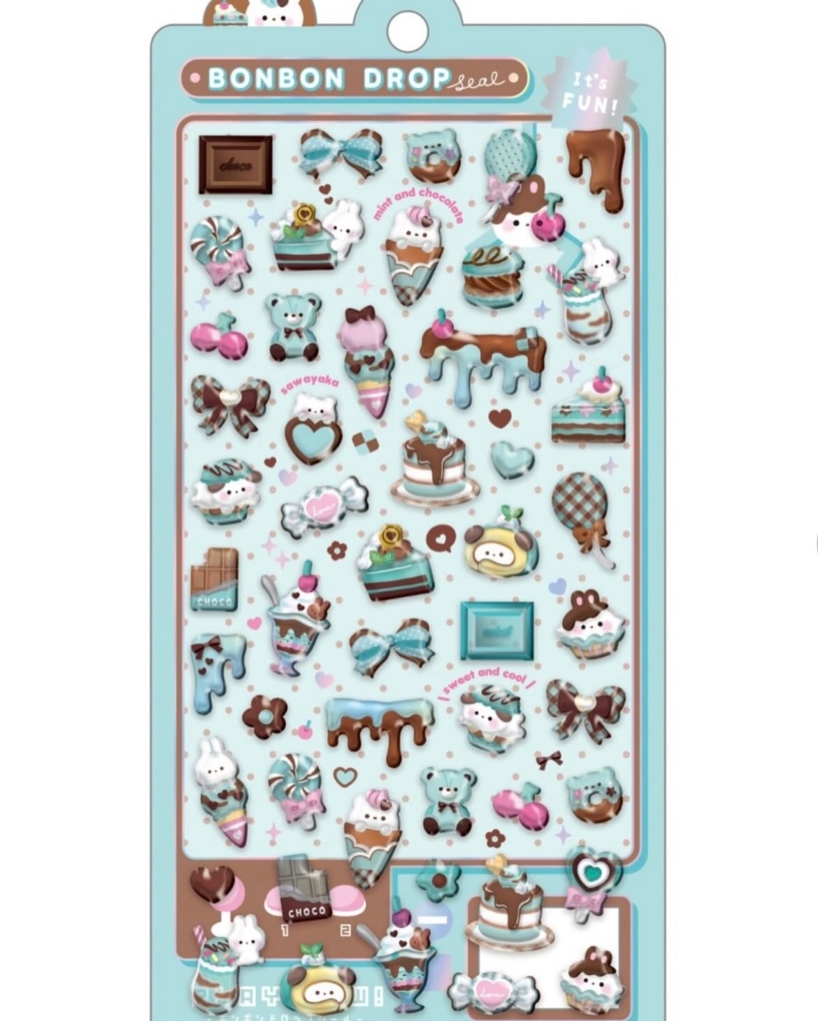 BONBON DROPシール/4枚セット【正規品】 | うちの子グッズ ポエトリー