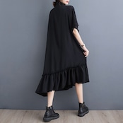 アシンメトリー ハートデザイン ワンピース  30108