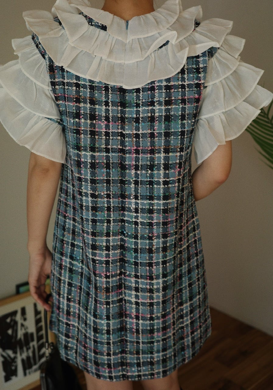 sister jane】Chamber Tweed Check Mini Dress | osrsofficial