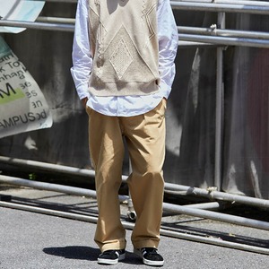 ★WIDE STRAIGHT DOUBLE PLEATED PANTS　　01144