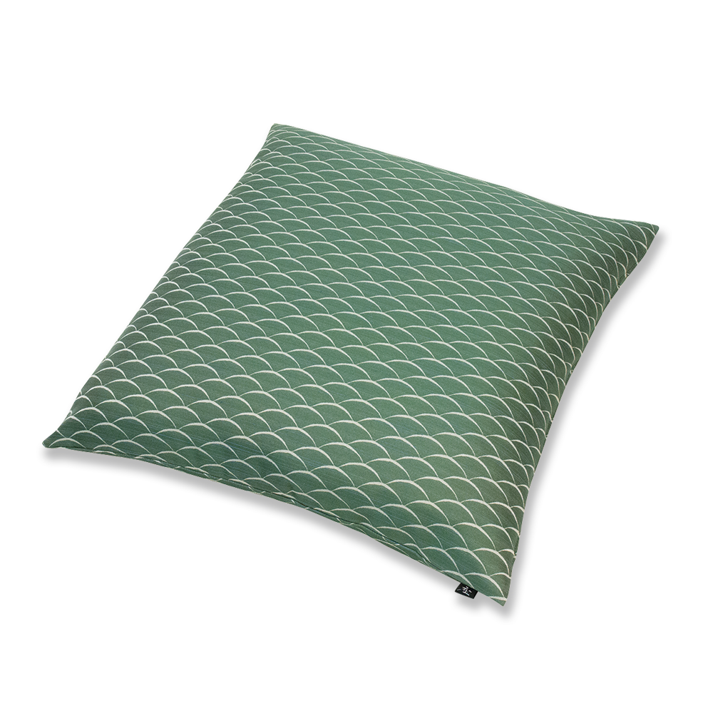 紬織り 座布団(カバーのみ)露草 GG(利休) 55×59