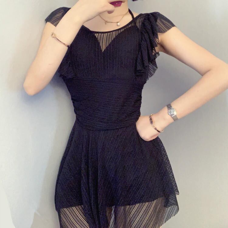 おしゃれと着心地を両立 コンビネゾン 水着 韓国 気質 スリム 腹を覆う 温泉 保守的 学生 水着