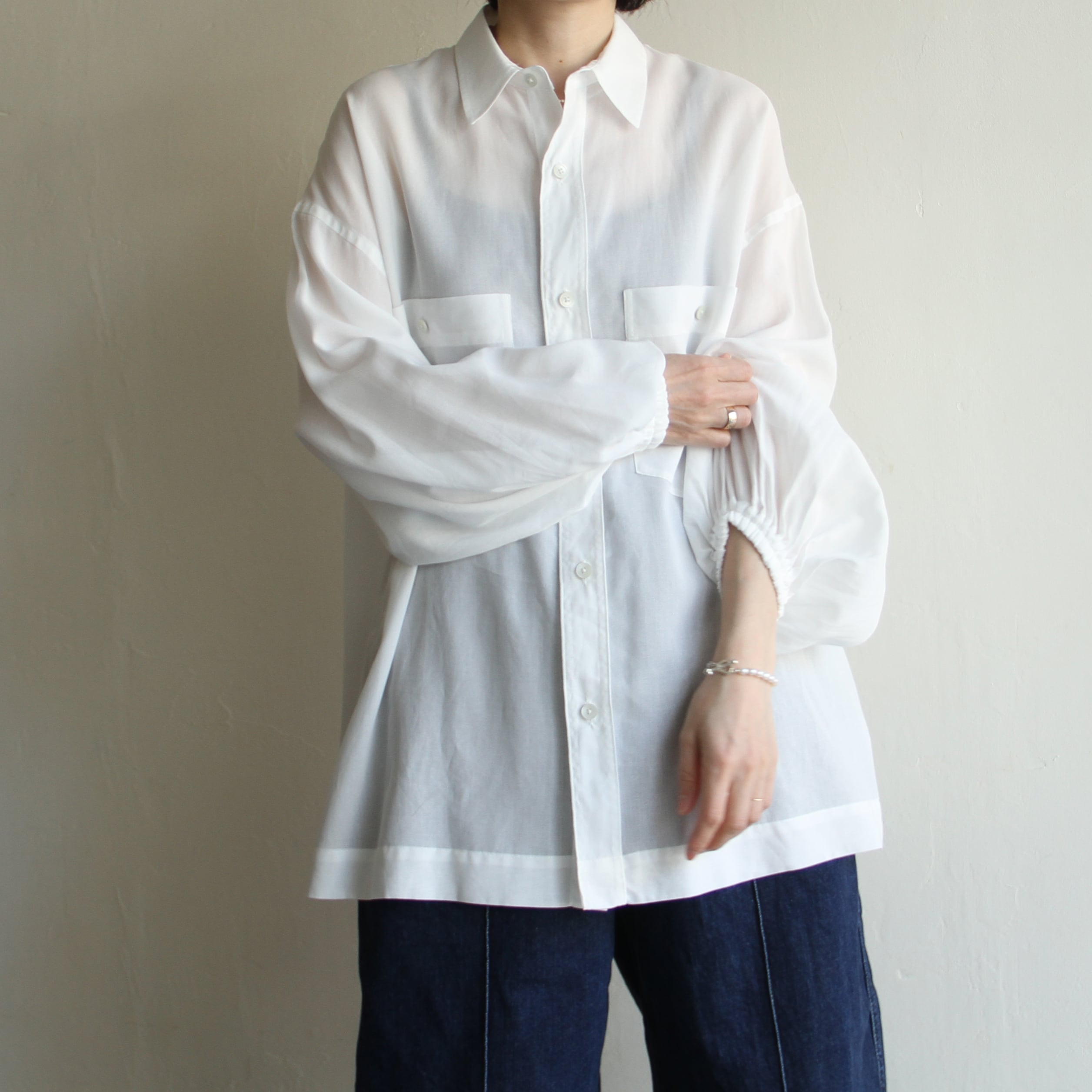 TOURNON. Cotton georgette over shirt | Terminal