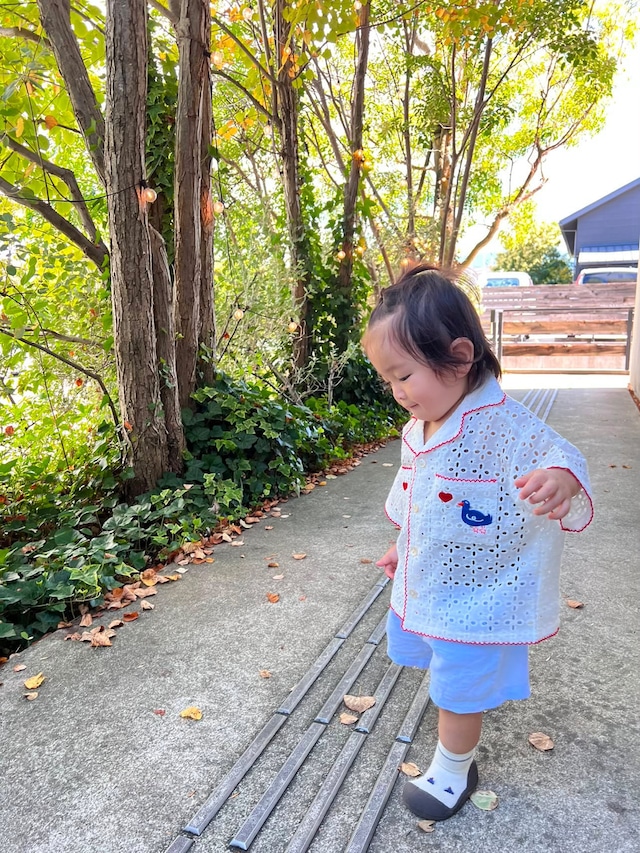 【即納】vintage lace shirt <kids>