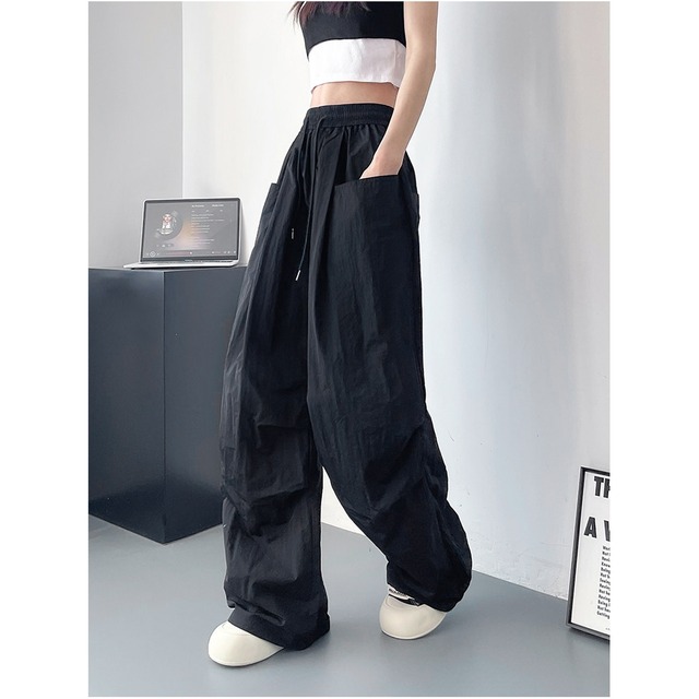 ドローストリングユーティリティボリュームパンツ 4col R02354