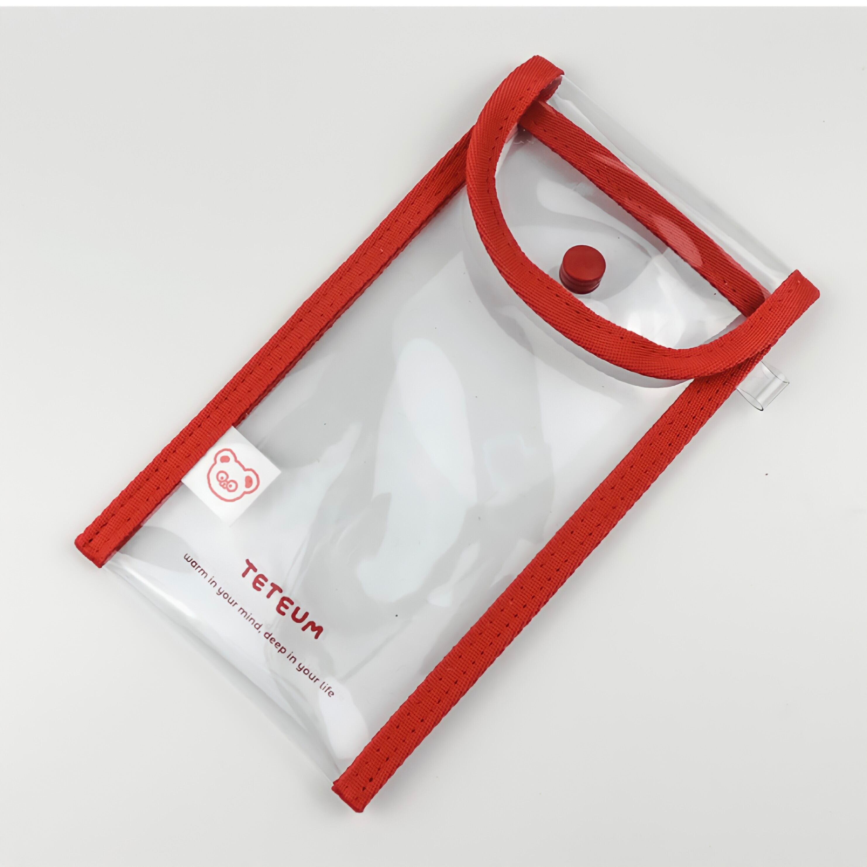 Teteum Clear Pencil Case ペンケース マルチケース ポーチ クリアポーチ 韓国文具 韓国雑貨 Teteum La Violette