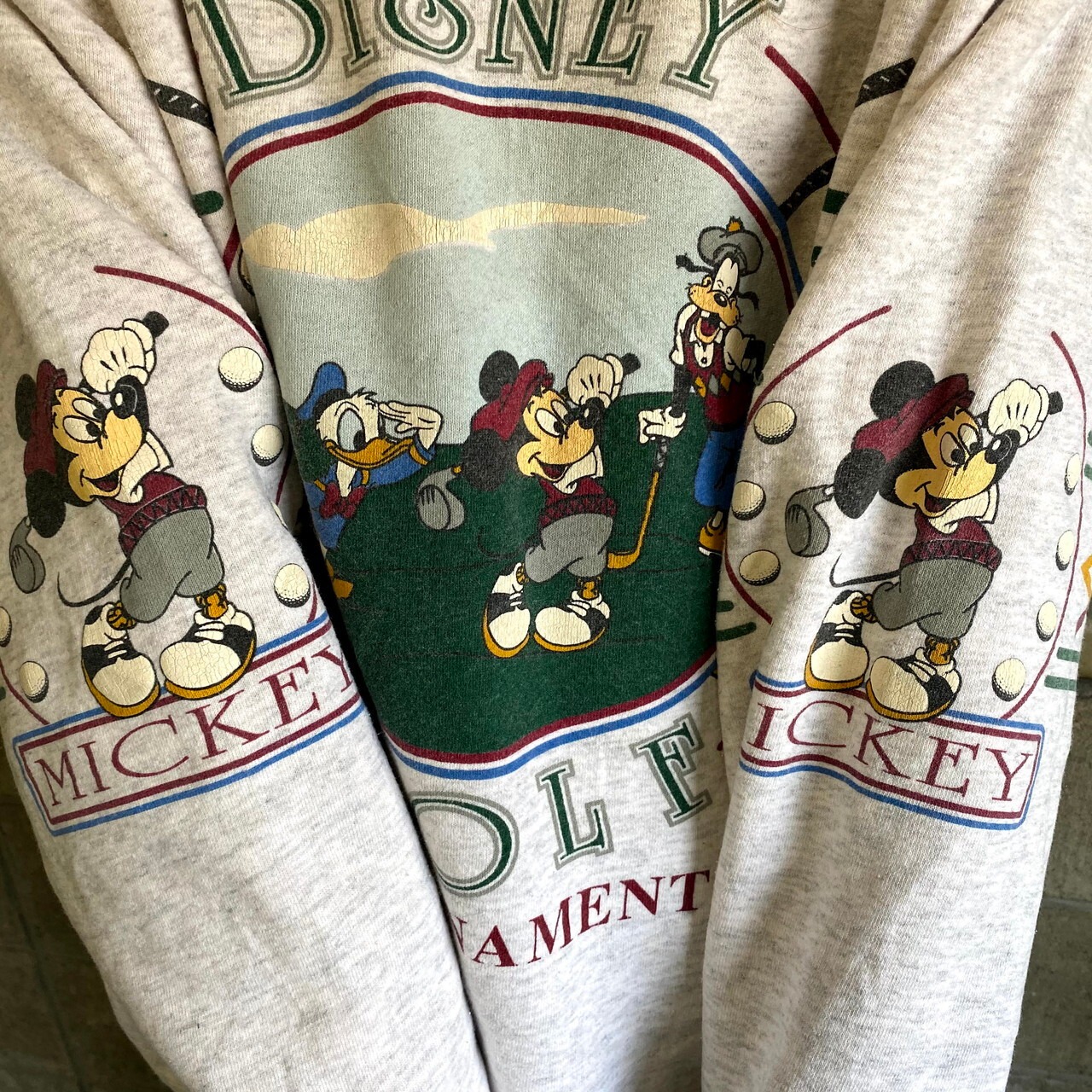 90年代 ディズニー ミッキーマウス ゴルフ キャラクタープリント 