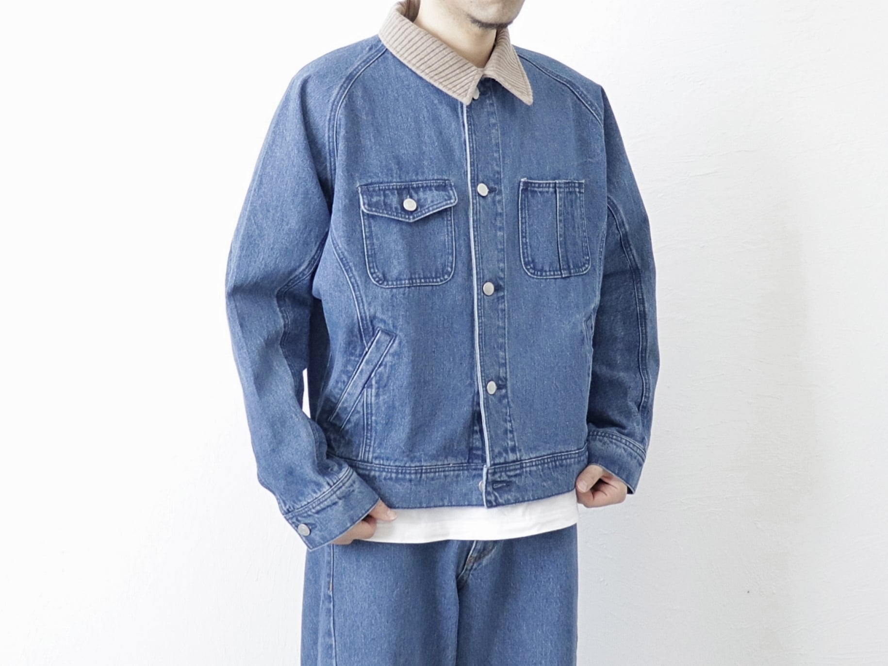 KELEN / DOLMAN SLEEVE DENIM JACKET "WALDO" - INDIGO　ケレン / ドルマンスリーブ デニム ジャケット - インディゴ