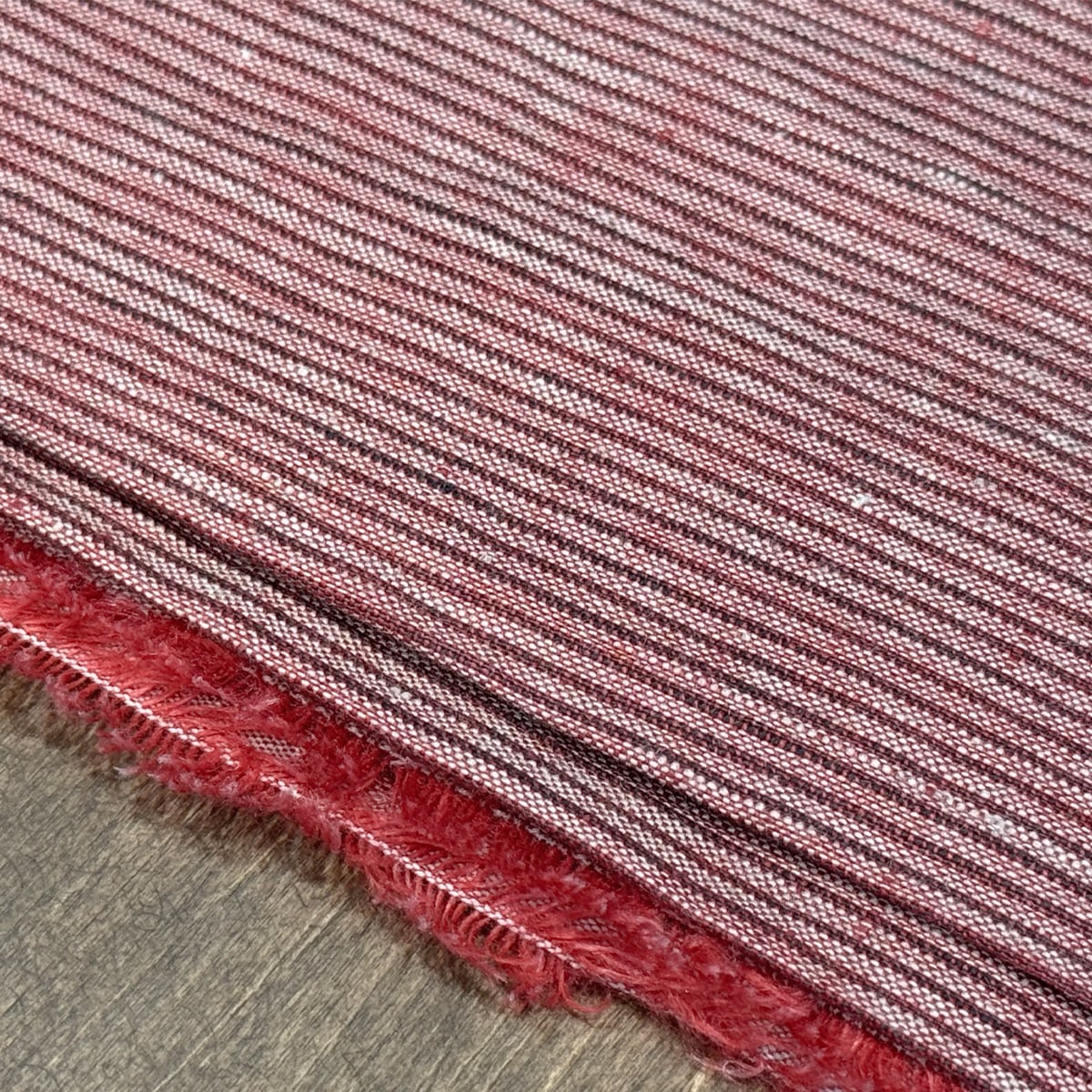 生地販売】4・2ストライプ 赤（A-212） | 近江上布伝統産業会館公式