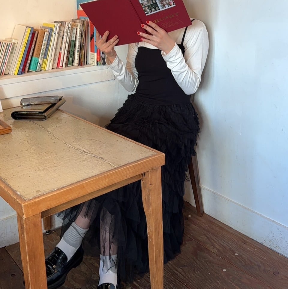 切り返しティアードワンピース_LN02448