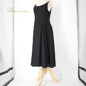 社交ダンス 衣装 スタンダード ドレス ワンピース レッスンウェア パーティ衣装 Sanline サンリーヌ 黒 ブラック系 無地 シンプル ノースリーブ 袖なし カジュアルドレス フロア長丈 体型カバー クラシックスタイル ダンス用ドレス 女性用ドレス ポリエステル素材 ファスナー付き 上質素材 デイリーユース オールシーズン シンプルデザイン スタイリッシュ フレアライン