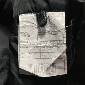 vintage GIANFRANCO FERRE black leather tailored jacket