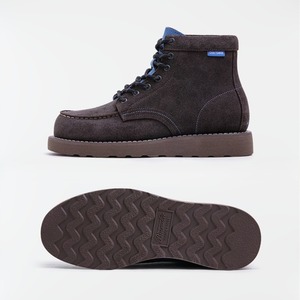 Bicolor Cow Suede Lace-Up Boots / バイカラー カウ スエード レースアップ シューズ