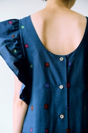 70's Marimekko mineral lights apron dress