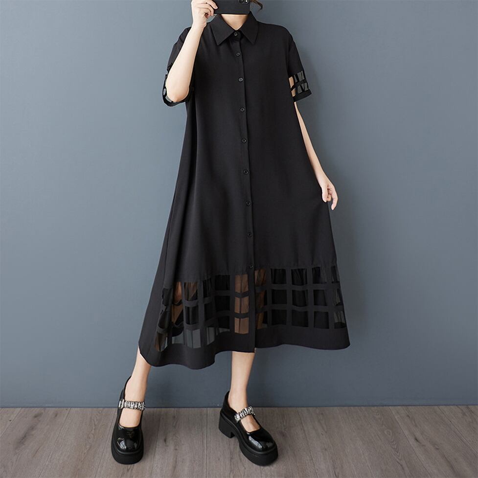 sheer square onepiece / l0760