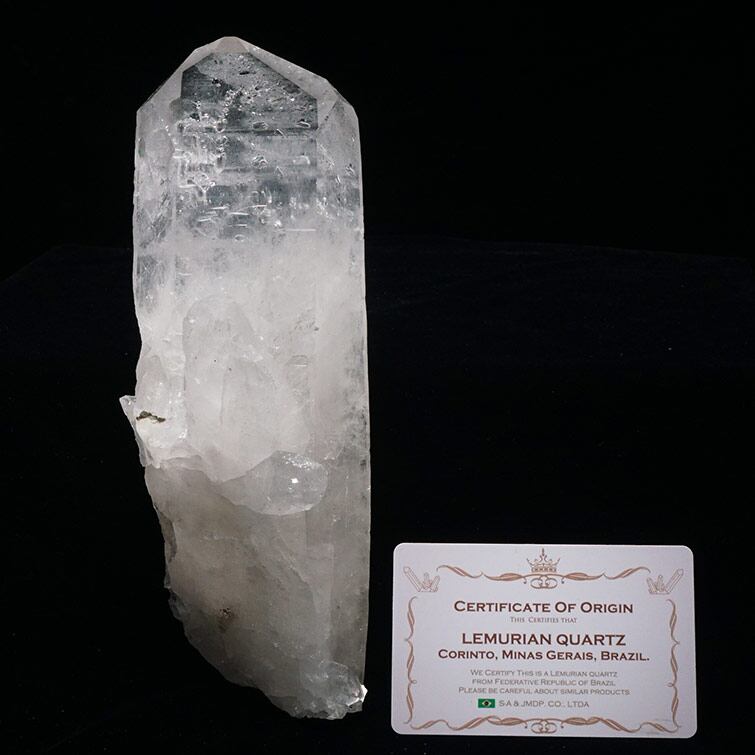 1.2Kg 水晶 クラスター 原石 ブラジル ミナスジェライス州 コリント産 レムリアンシード 証明書付属 一点物 282-623