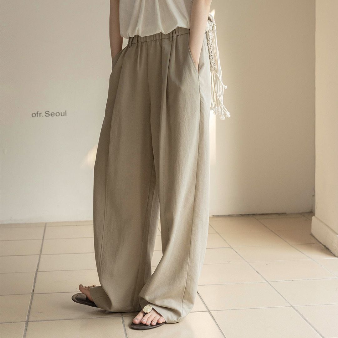 イージーリラックスワイドレッグパンツ T2066