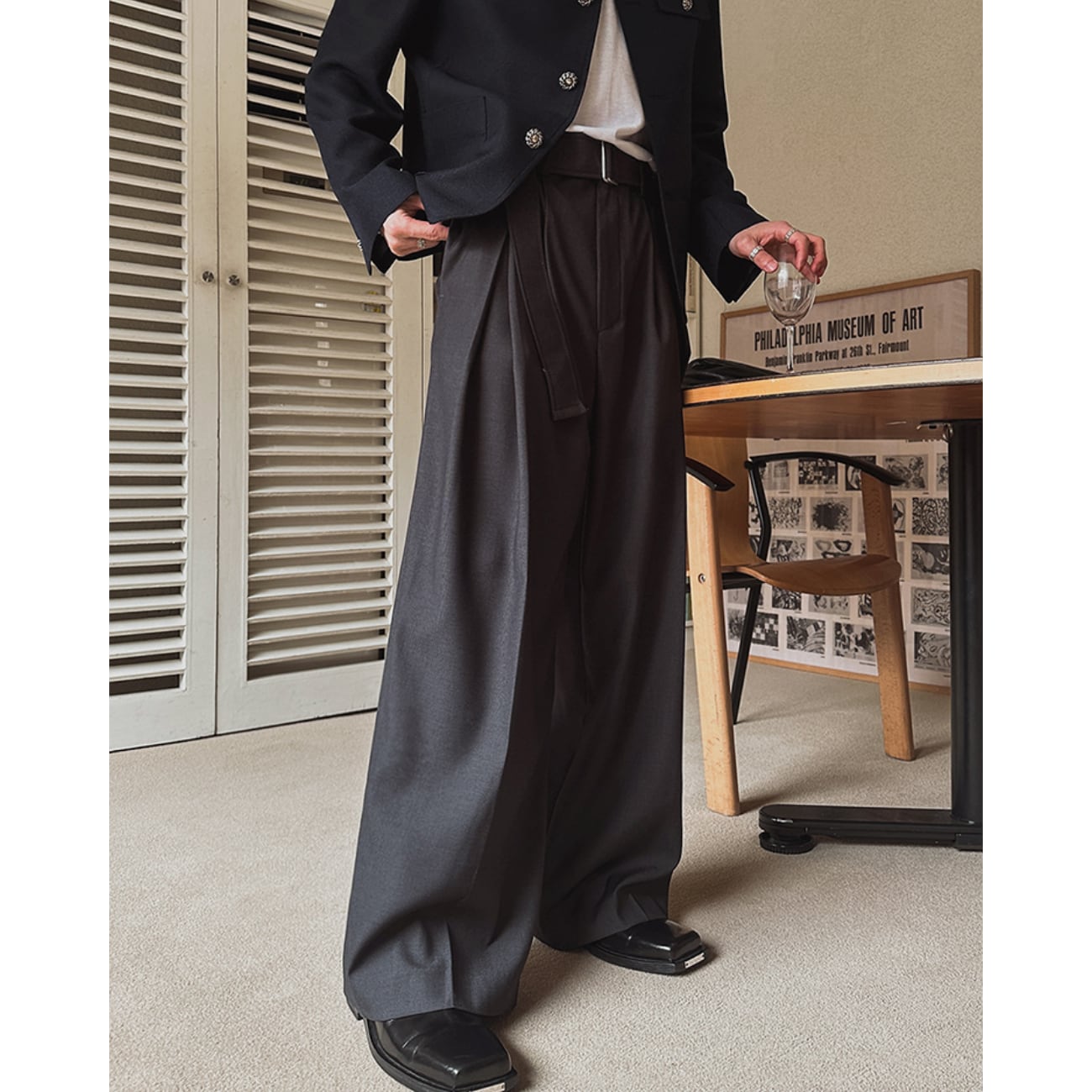ベルテッドワイドスラックス｜Belted Wide Slacks 【k84】 | BC369