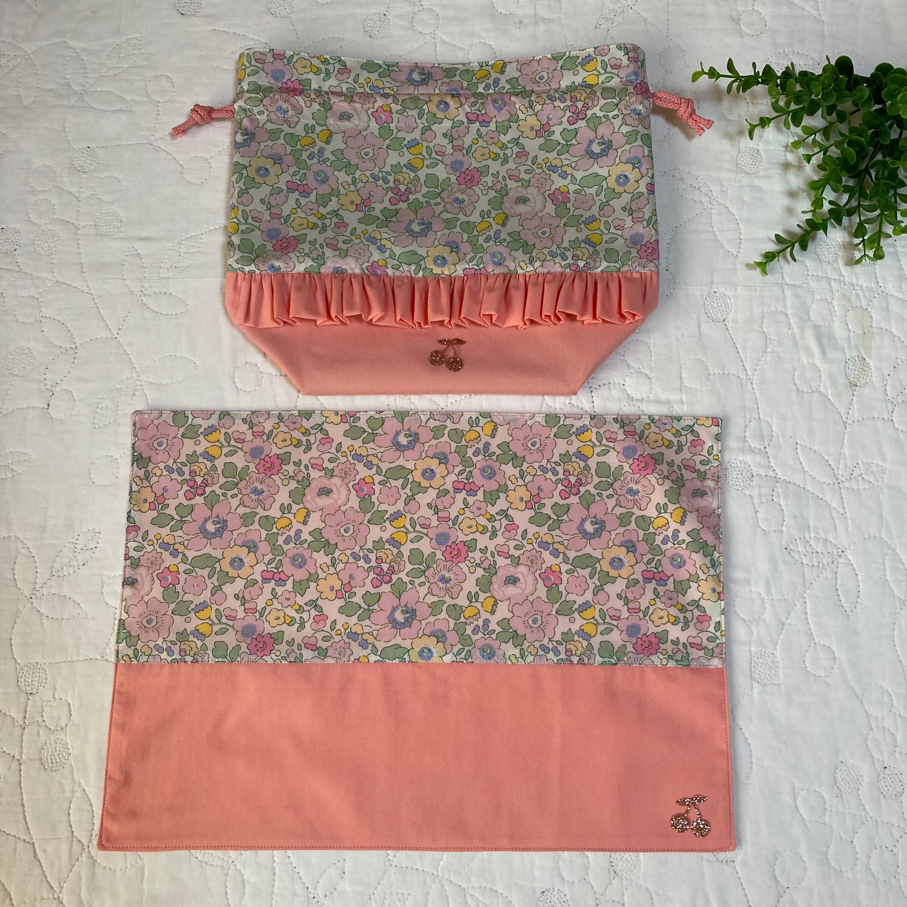 レッスンバッグ 着替え袋 靴袋 3点セット ハンドメイド リバティ