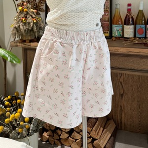 Soft Floral Short Pants 2col W00116